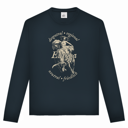 Unisex Langarmshirt Europa - dezentral - regional - neutral - friedlich