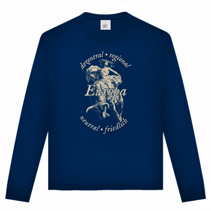 Unisex Langarmshirt Europa - dezentral - regional - neutral - friedlich