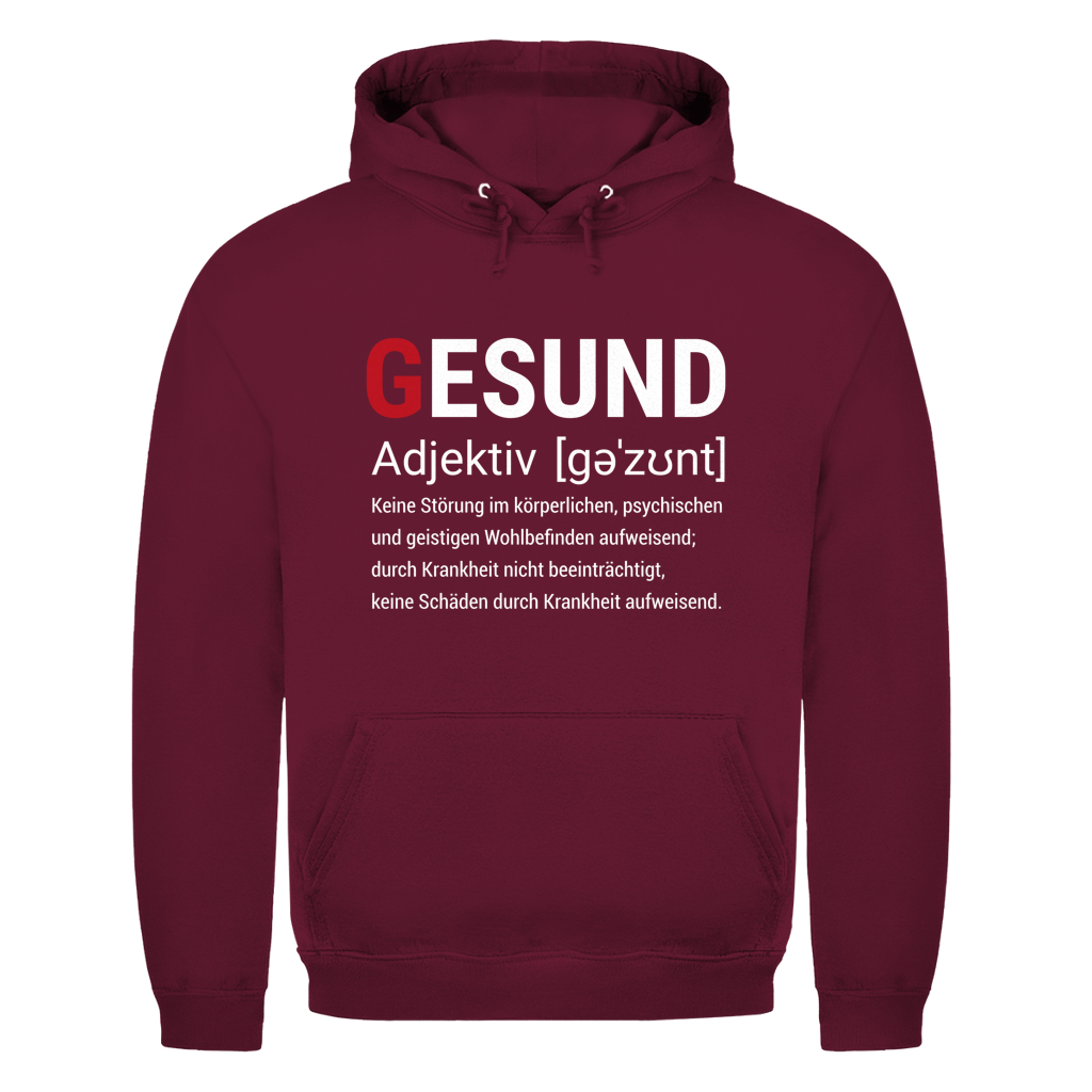 Herren Hoodie Gesund