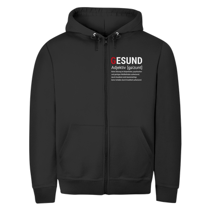Herren Zipper Hoodie Gesund