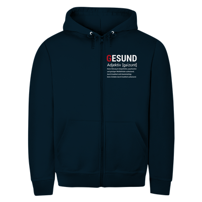 Herren Zipper Hoodie Gesund