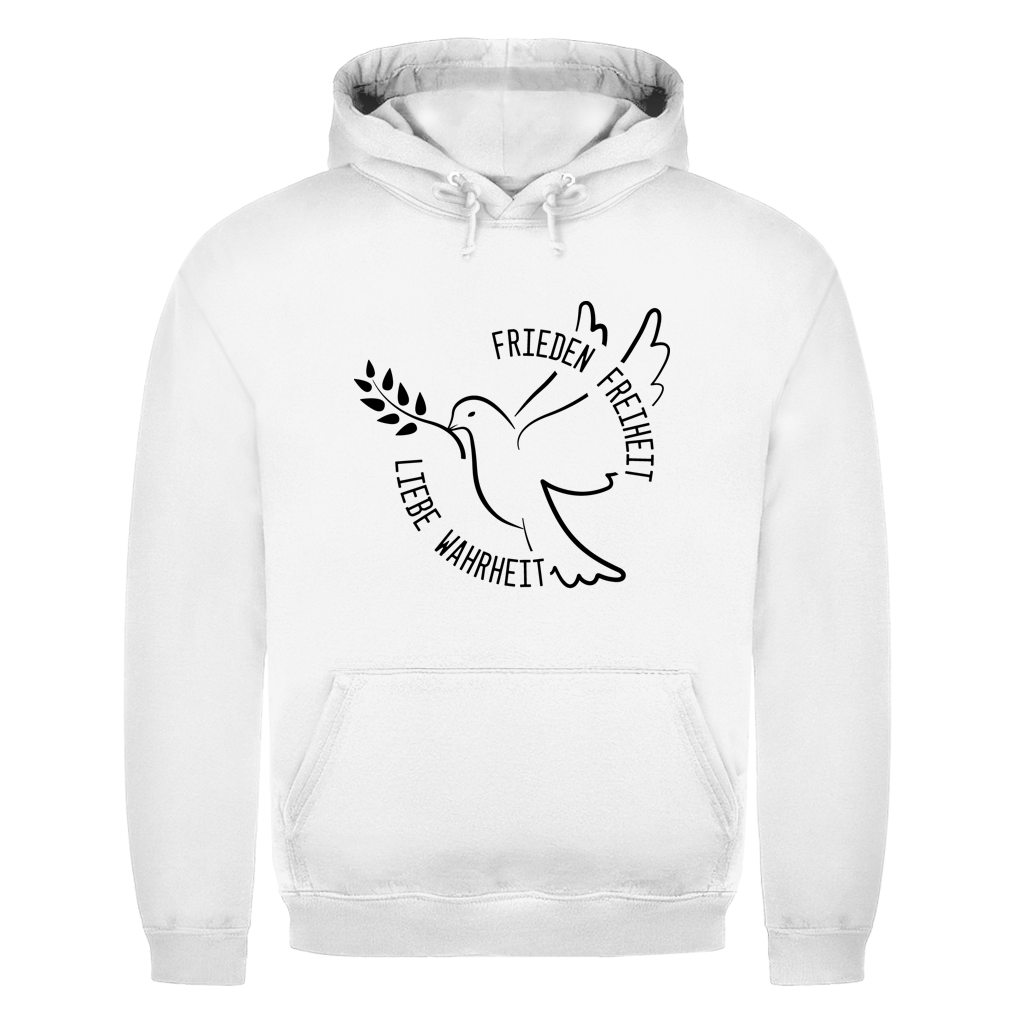 Herren Hoodie Frieden Freiheit Liebe Wahrheit