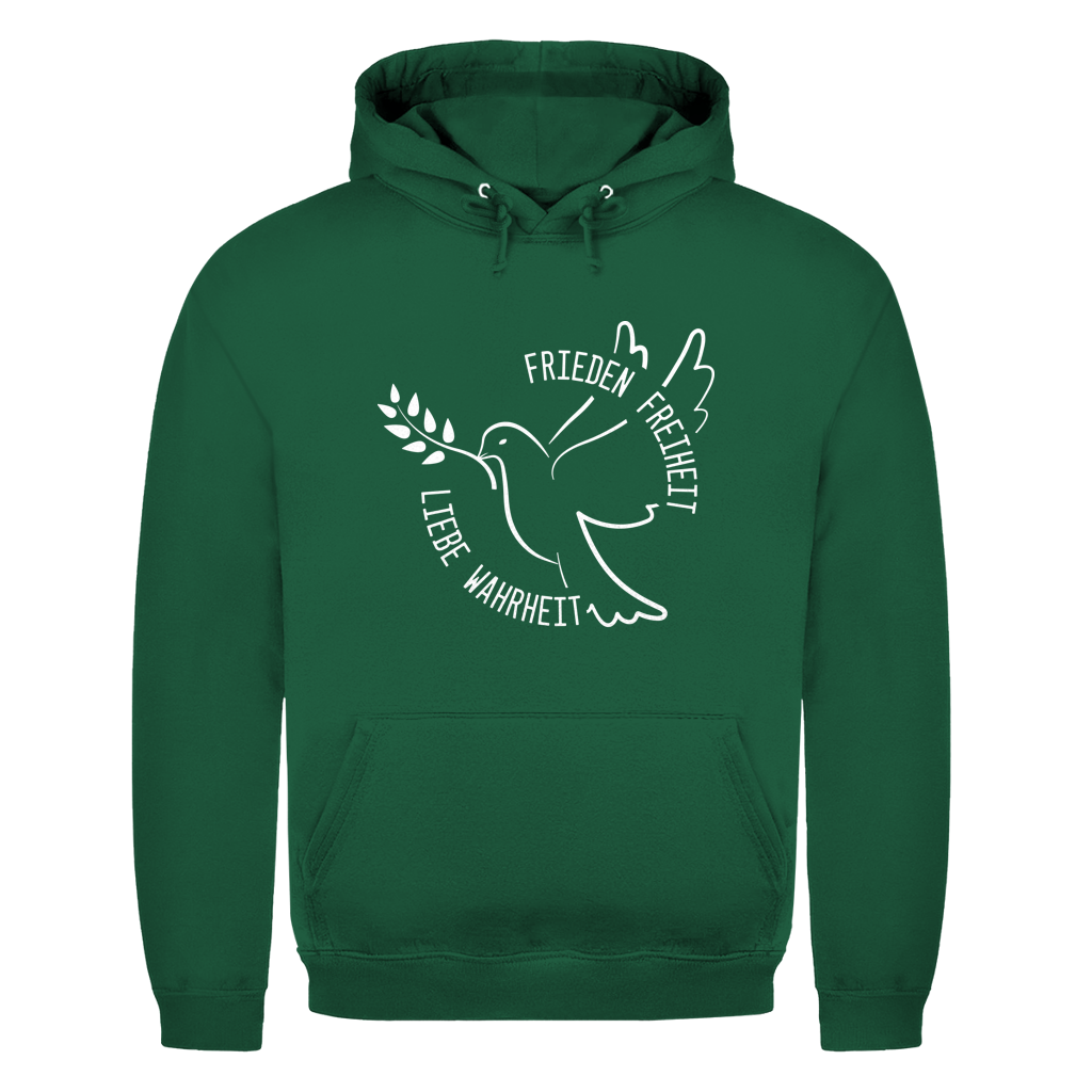 Herren Hoodie Frieden Freiheit Liebe Wahrheit