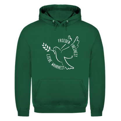 Herren Hoodie Frieden Freiheit Liebe Wahrheit