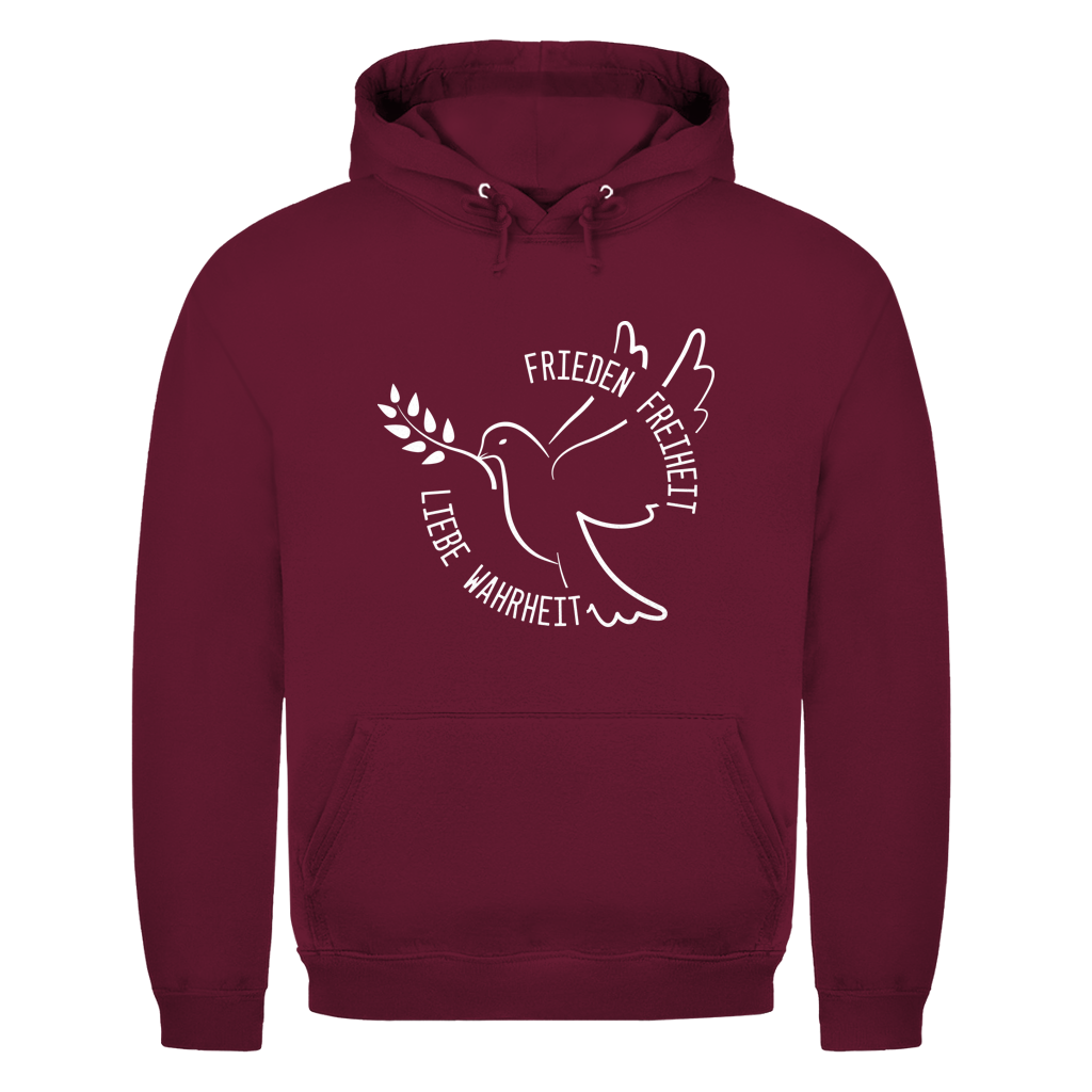 Herren Hoodie Frieden Freiheit Liebe Wahrheit