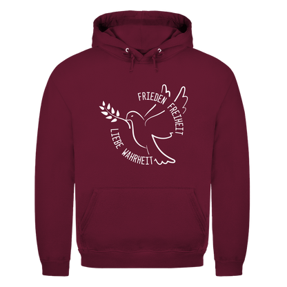 Herren Hoodie Frieden Freiheit Liebe Wahrheit