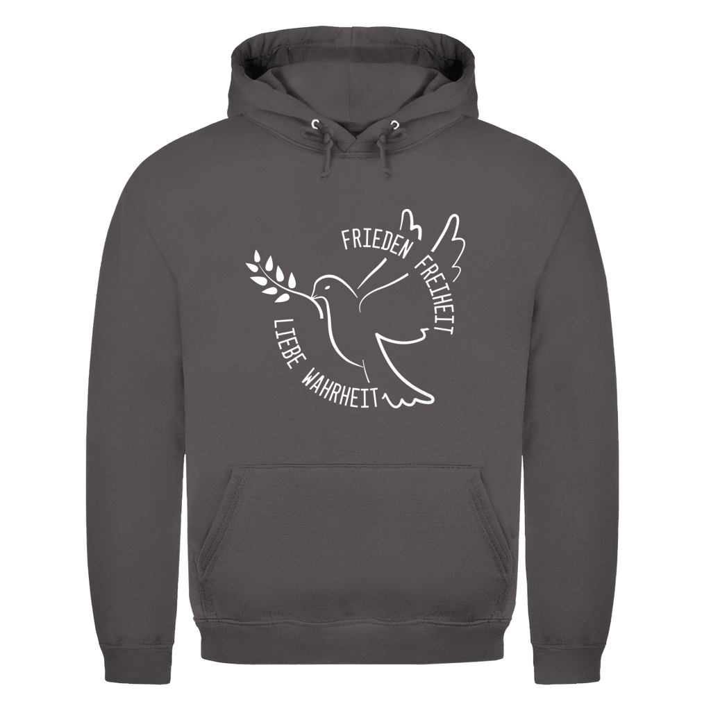 Herren Hoodie Frieden Freiheit Liebe Wahrheit