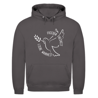 Herren Hoodie Frieden Freiheit Liebe Wahrheit