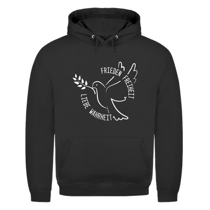 Herren Hoodie Frieden Freiheit Liebe Wahrheit