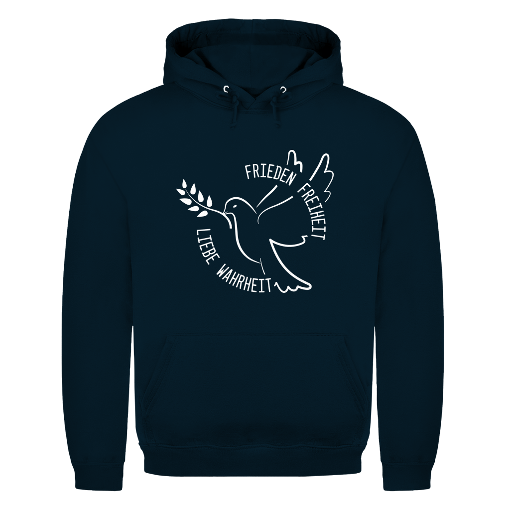 Herren Hoodie Frieden Freiheit Liebe Wahrheit
