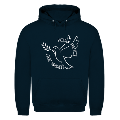 Herren Hoodie Frieden Freiheit Liebe Wahrheit
