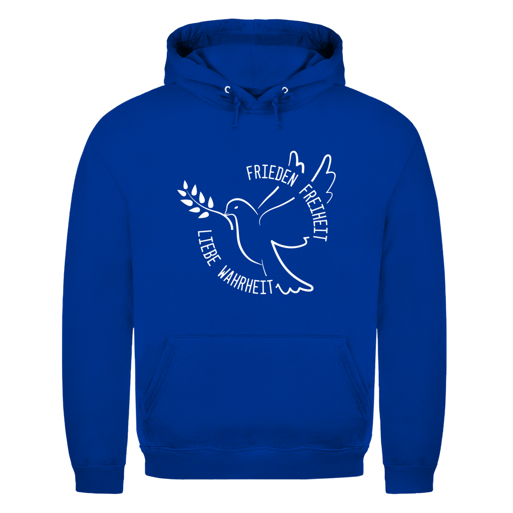 Herren Hoodie Frieden Freiheit Liebe Wahrheit