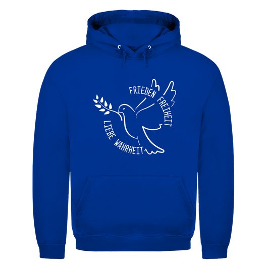 Unisex Hoodie Frieden Freiheit Liebe Wahrheit