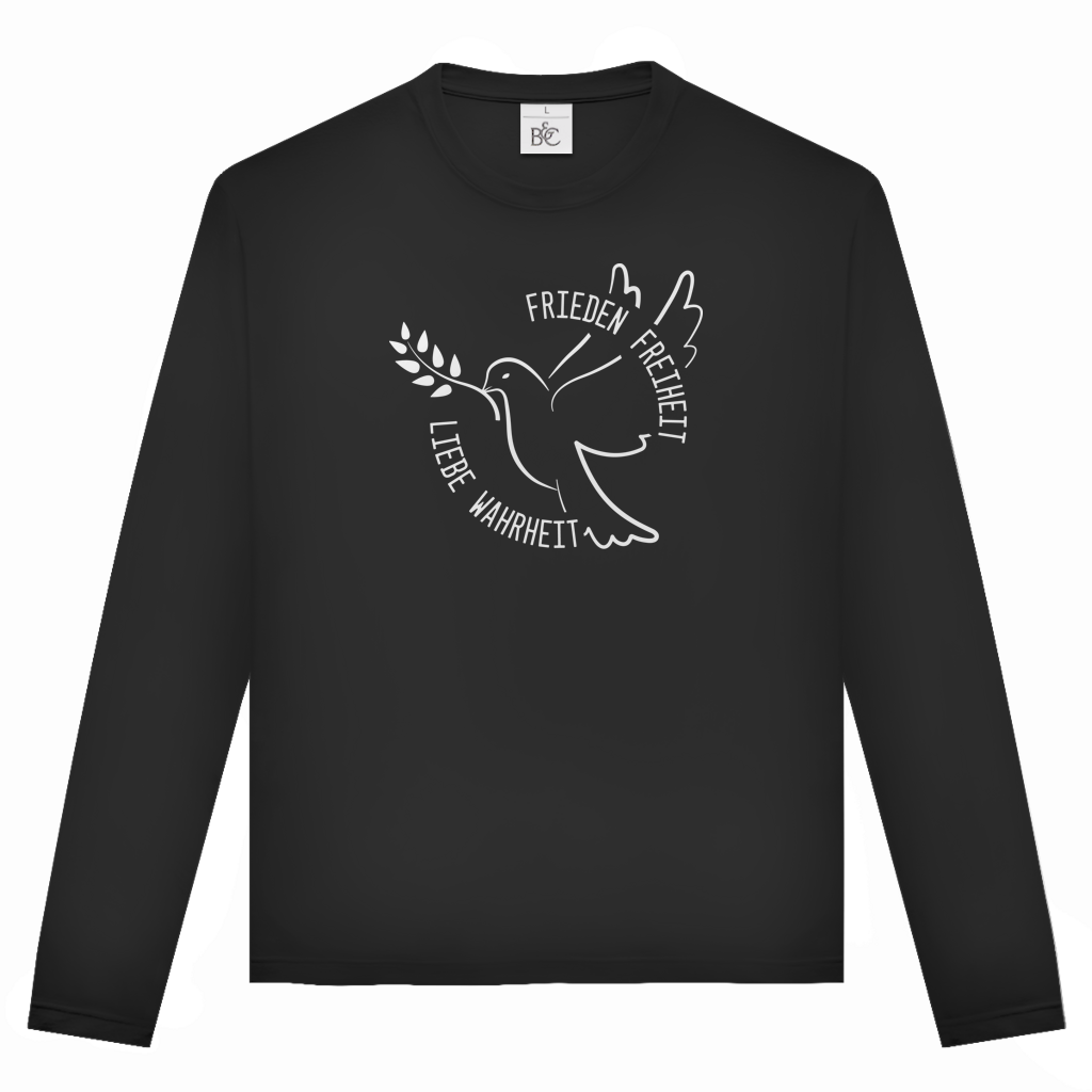 Unisex Langarmshirt Frieden Freiheit Liebe Wahrheit