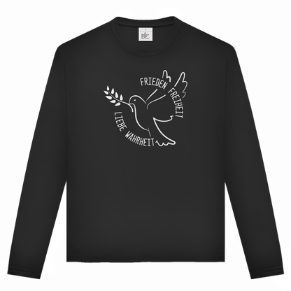 Unisex Langarmshirt Frieden Freiheit Liebe Wahrheit