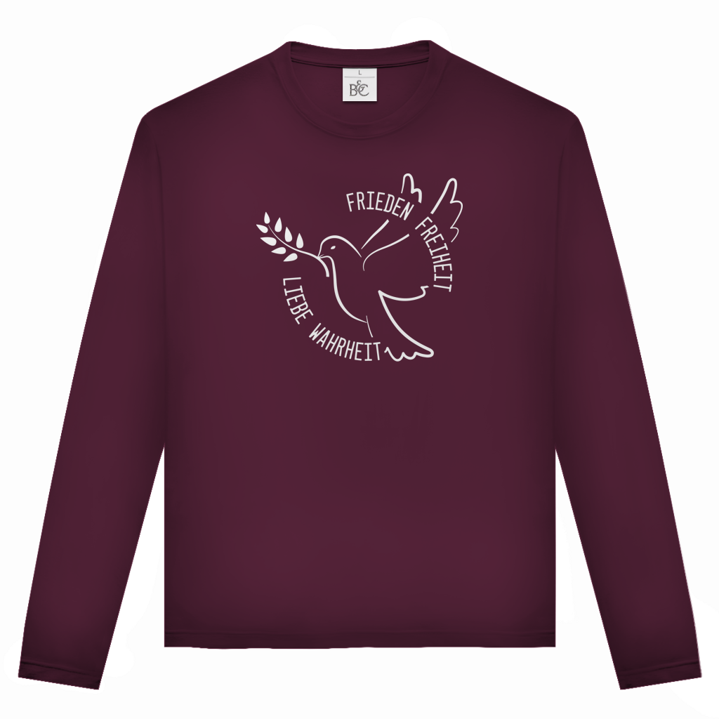 Unisex Langarmshirt Frieden Freiheit Liebe Wahrheit