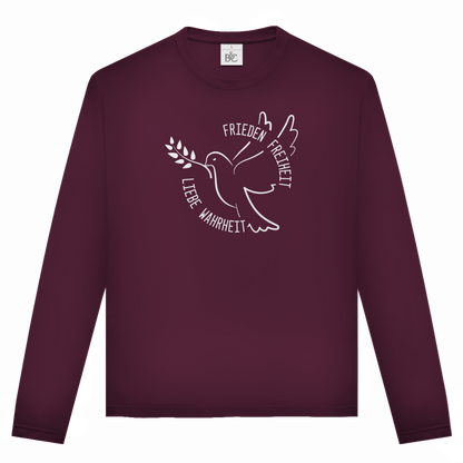 Unisex Langarmshirt Frieden Freiheit Liebe Wahrheit