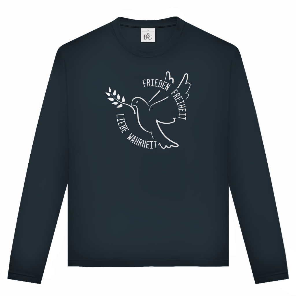 Unisex Langarmshirt Frieden Freiheit Liebe Wahrheit