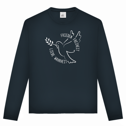 Unisex Langarmshirt Frieden Freiheit Liebe Wahrheit