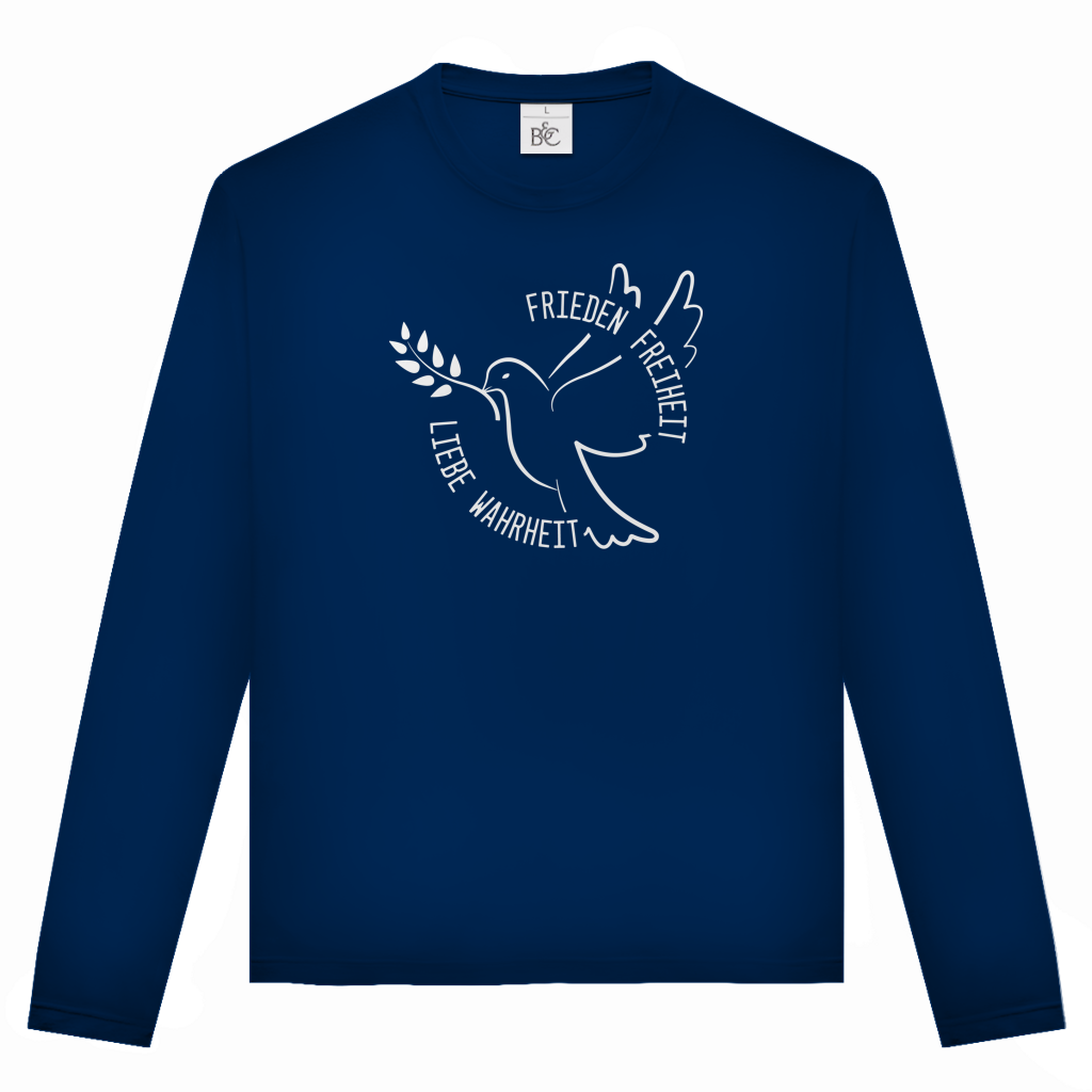 Unisex Langarmshirt Frieden Freiheit Liebe Wahrheit