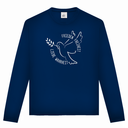 Unisex Langarmshirt Frieden Freiheit Liebe Wahrheit