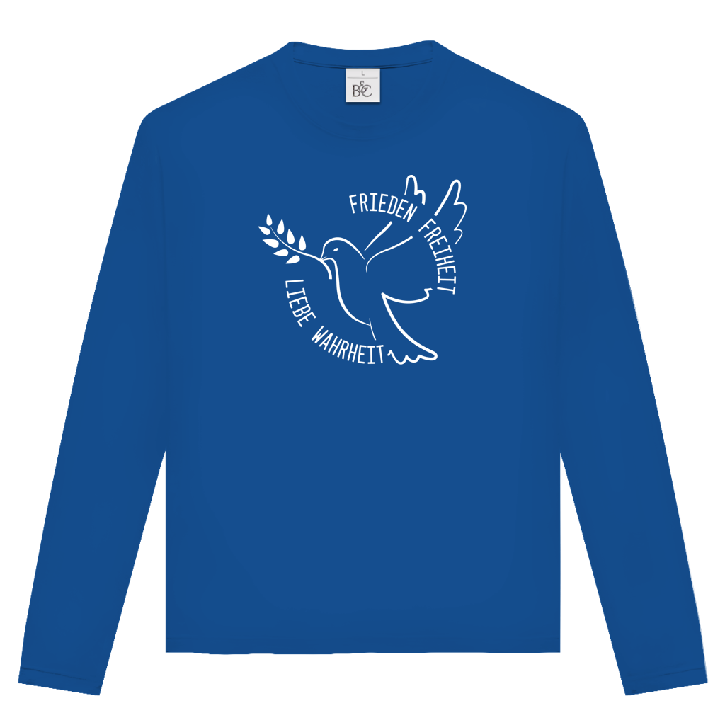 Unisex Langarmshirt Frieden Freiheit Liebe Wahrheit