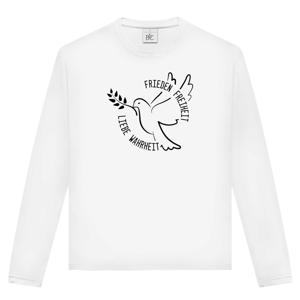 Unisex Langarmshirt Frieden Freiheit Liebe Wahrheit