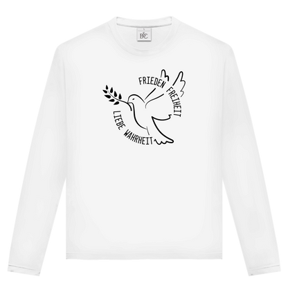 Unisex Langarmshirt Frieden Freiheit Liebe Wahrheit