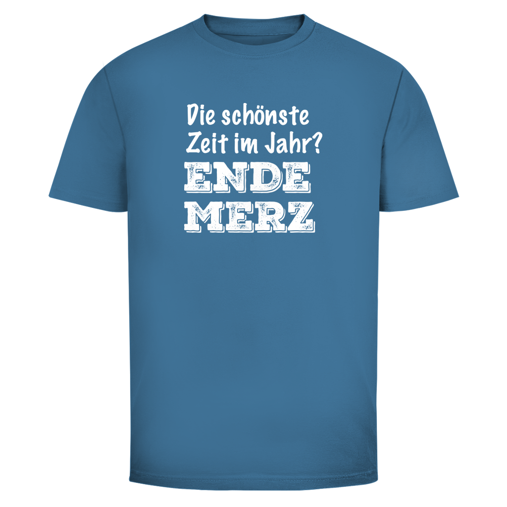 Herren T-Shirt Die schönste Zeit im Jahr? Ende Merz