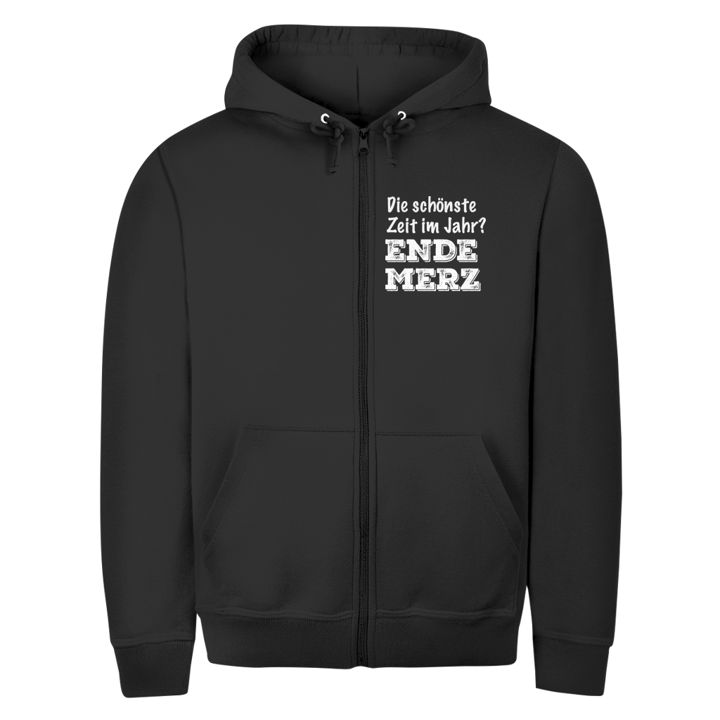 Unisex Zipper Hoodie Die schönste Zeit im Jahr? Ende Merz