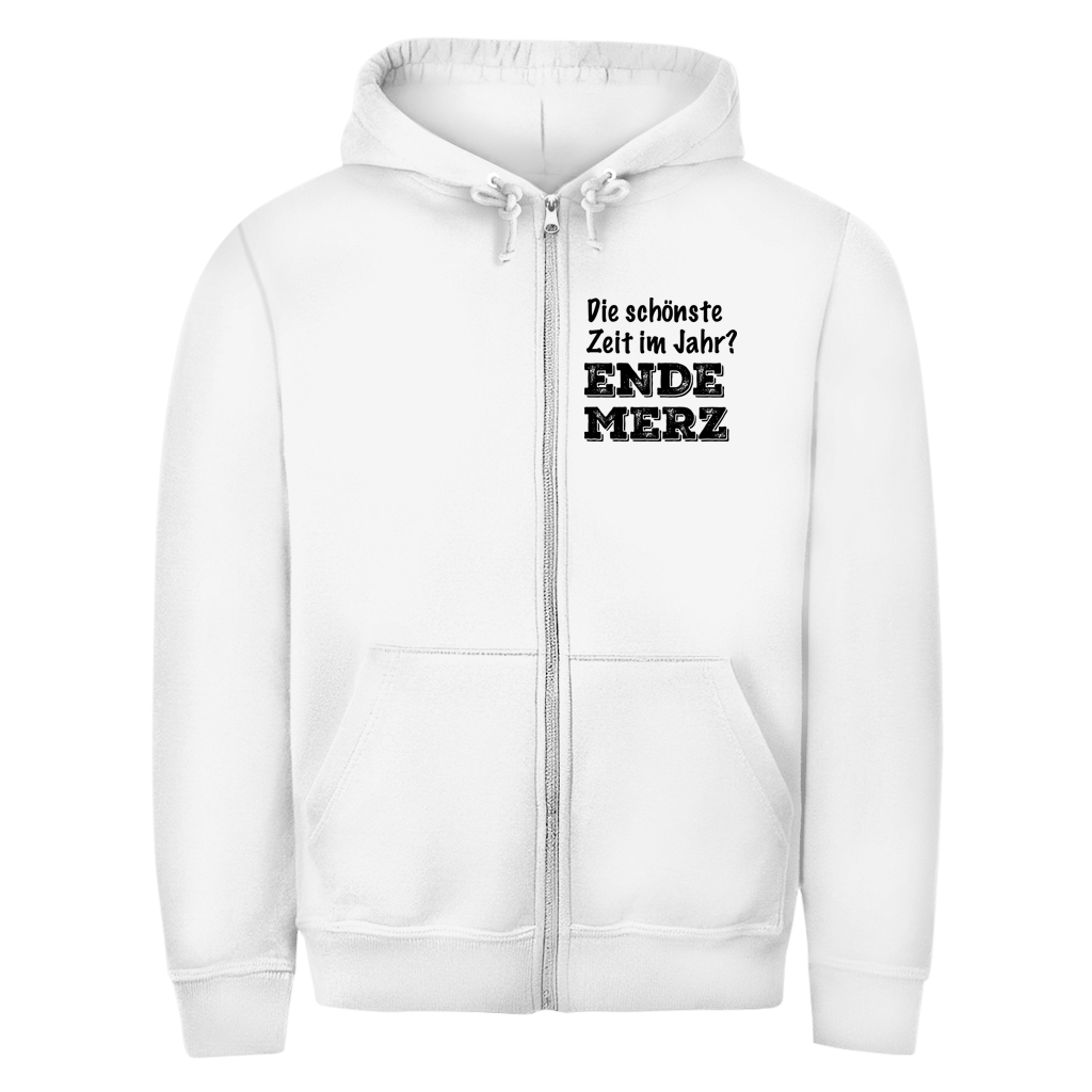Unisex Zipper Hoodie Die schönste Zeit im Jahr? Ende Merz