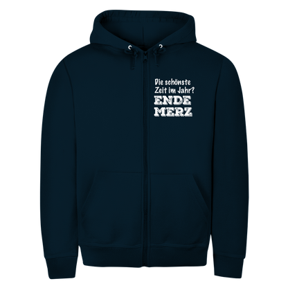 Unisex Zipper Hoodie Die schönste Zeit im Jahr? Ende Merz