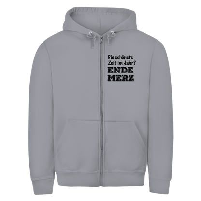 Unisex Zipper Hoodie Die schönste Zeit im Jahr? Ende Merz