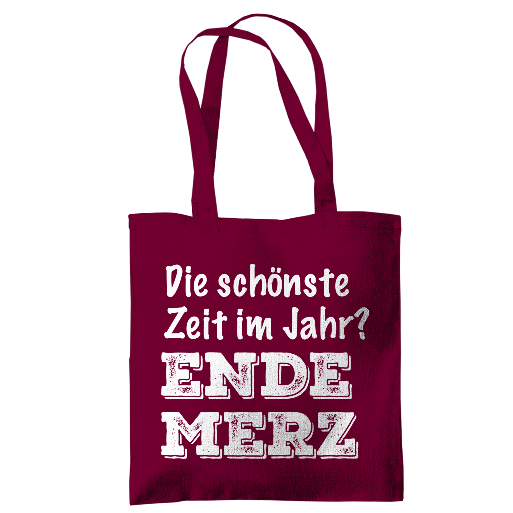 Tragetasche Die schönste Zeit im Jahr? Ende Merz