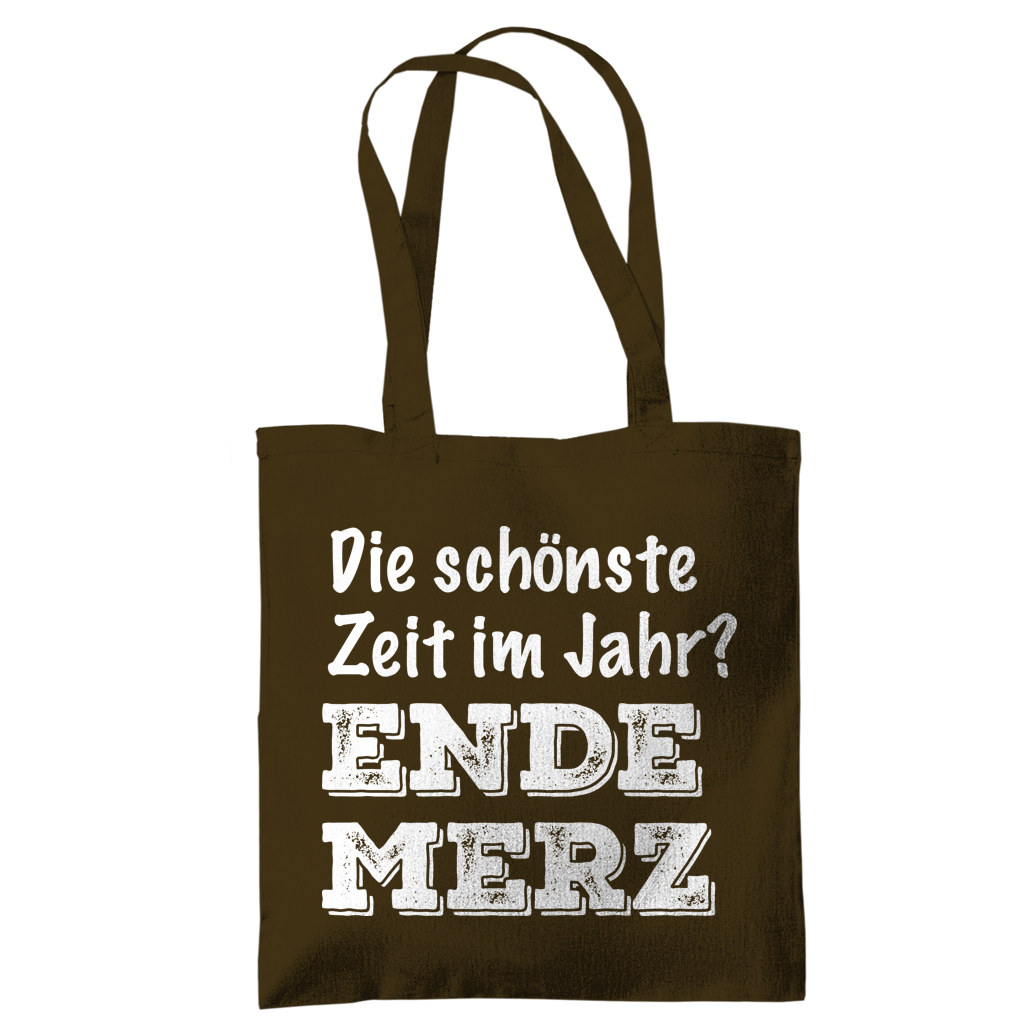 Tragetasche Die schönste Zeit im Jahr? Ende Merz