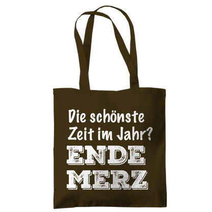 Tragetasche Die schönste Zeit im Jahr? Ende Merz