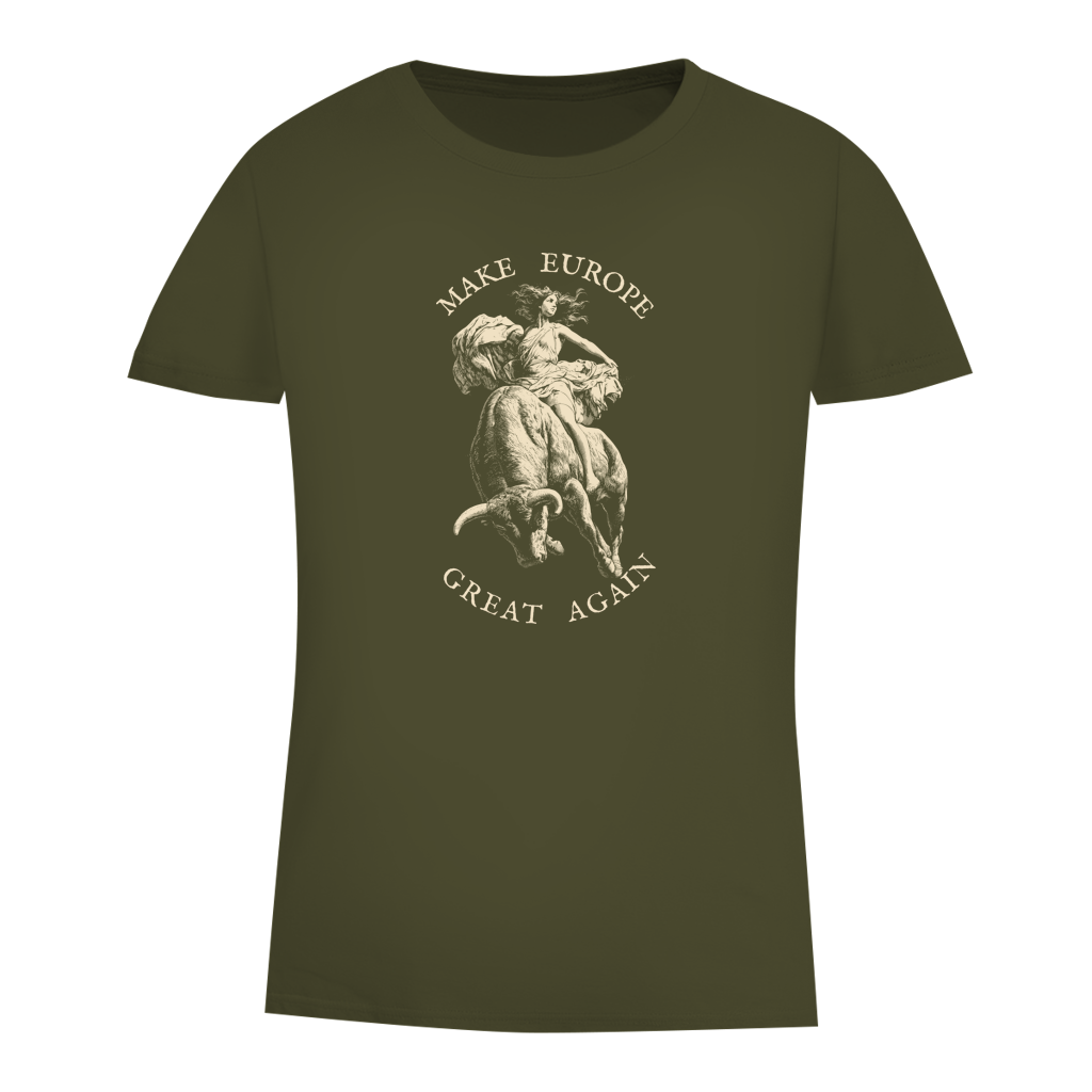 Damen Premium Bio T-Shirt Make Europe Great Again