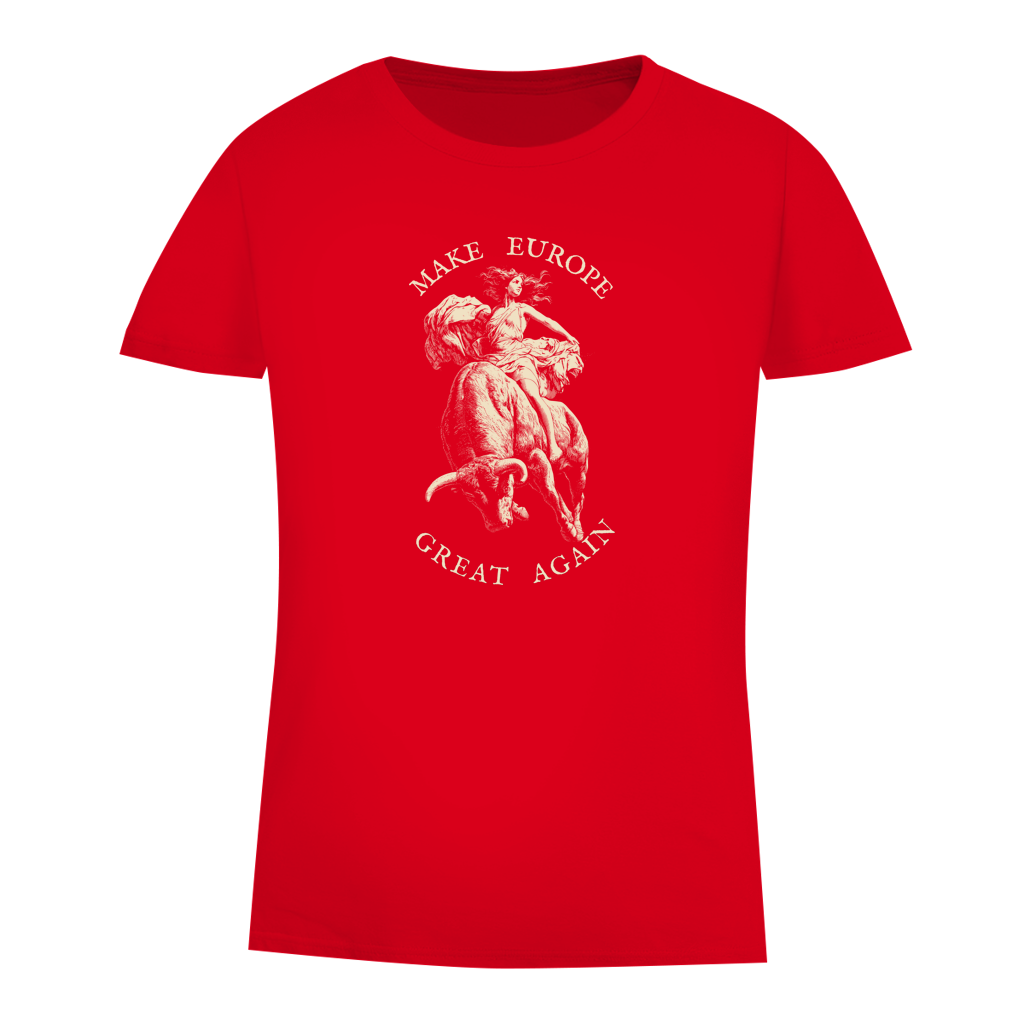 Damen Premium Bio T-Shirt Make Europe Great Again