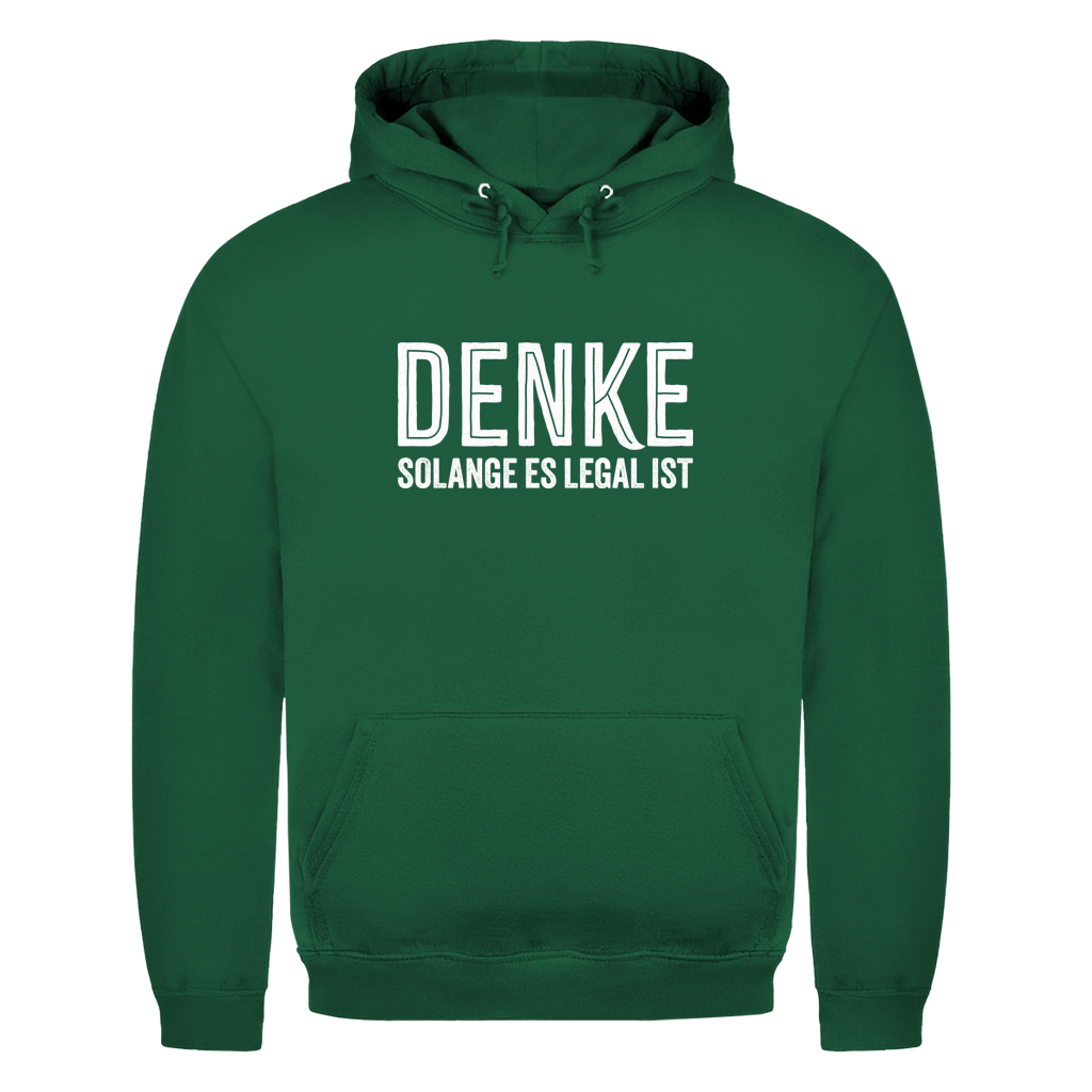 Herren Hoodie Denke - solange es legal ist