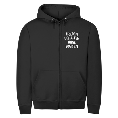 Herren Zipper Hoodie Frieden schaffen ohne Waffen