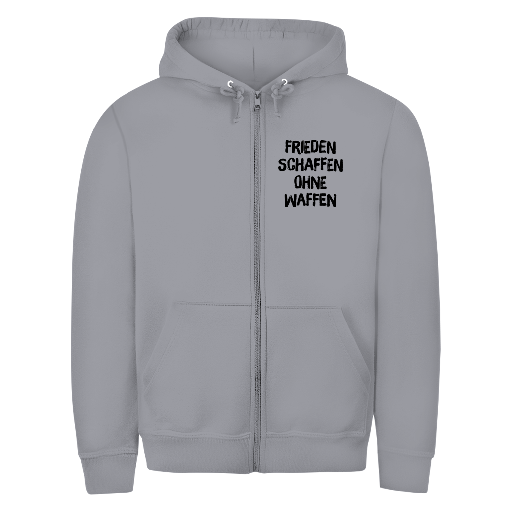 Herren Zipper Hoodie Frieden schaffen ohne Waffen