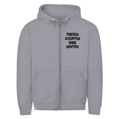 Herren Zipper Hoodie Frieden schaffen ohne Waffen
