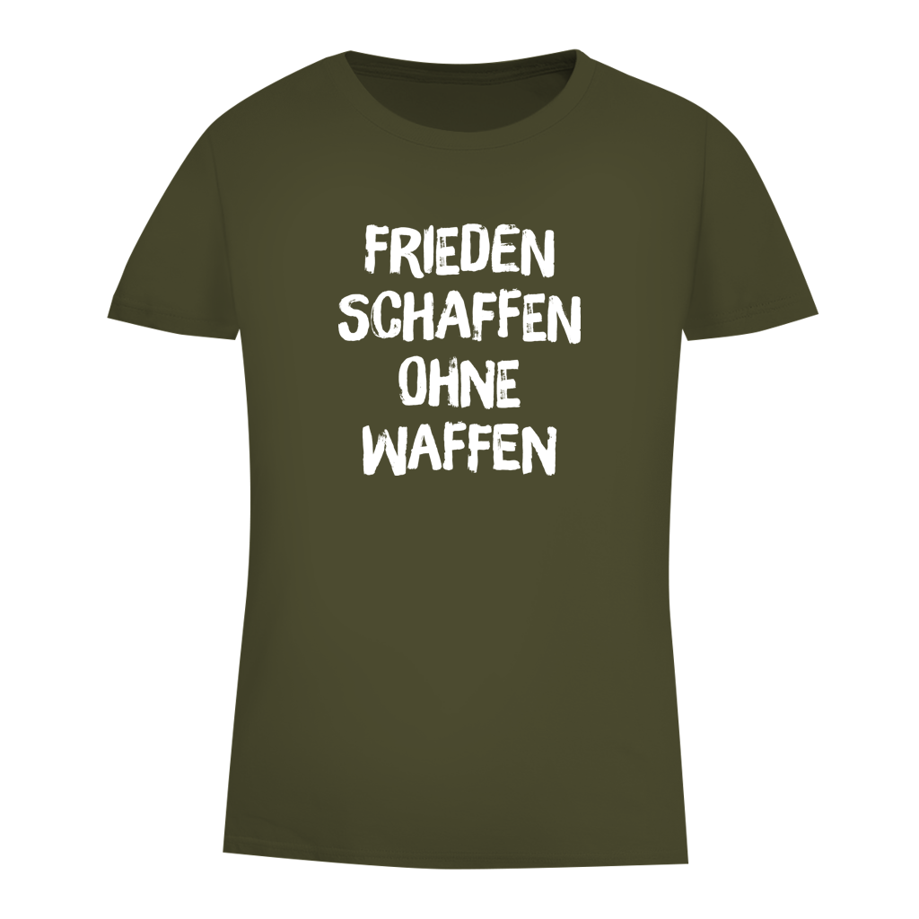 Damen Premium Bio T-Shirt Frieden schaffen ohne Waffen