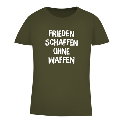 Damen Premium Bio T-Shirt Frieden schaffen ohne Waffen