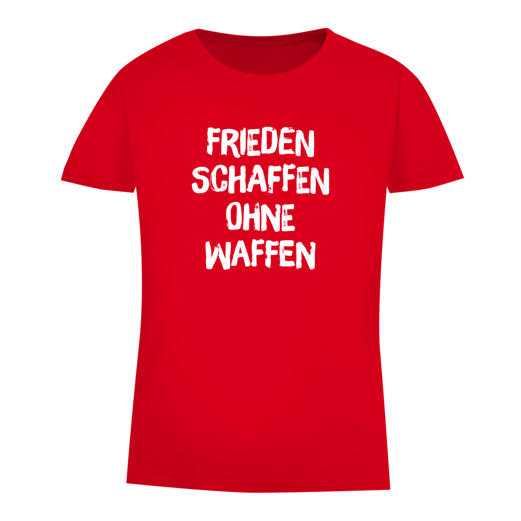 Damen Premium Bio T-Shirt Frieden schaffen ohne Waffen