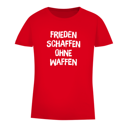 Damen Premium Bio T-Shirt Frieden schaffen ohne Waffen