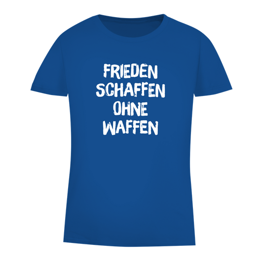 Damen Premium Bio T-Shirt Frieden schaffen ohne Waffen