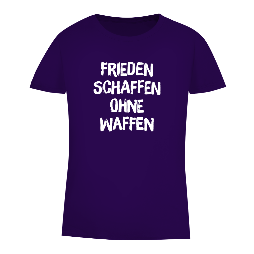 Damen Premium Bio T-Shirt Frieden schaffen ohne Waffen