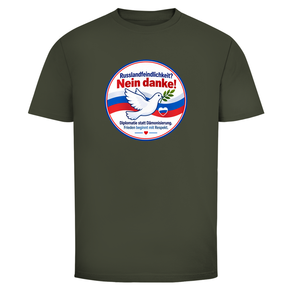 Herren T-Shirt Russlandfeindlichkeit? Nein Danke!