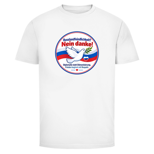 Herren T-Shirt Russlandfeindlichkeit? Nein Danke!
